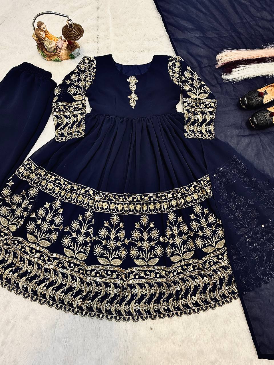Mother-Daughter Matching Anarkali suit set